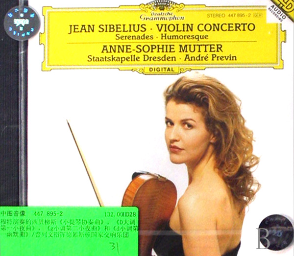 CD穆特演奏西贝柳斯小提琴协奏曲等