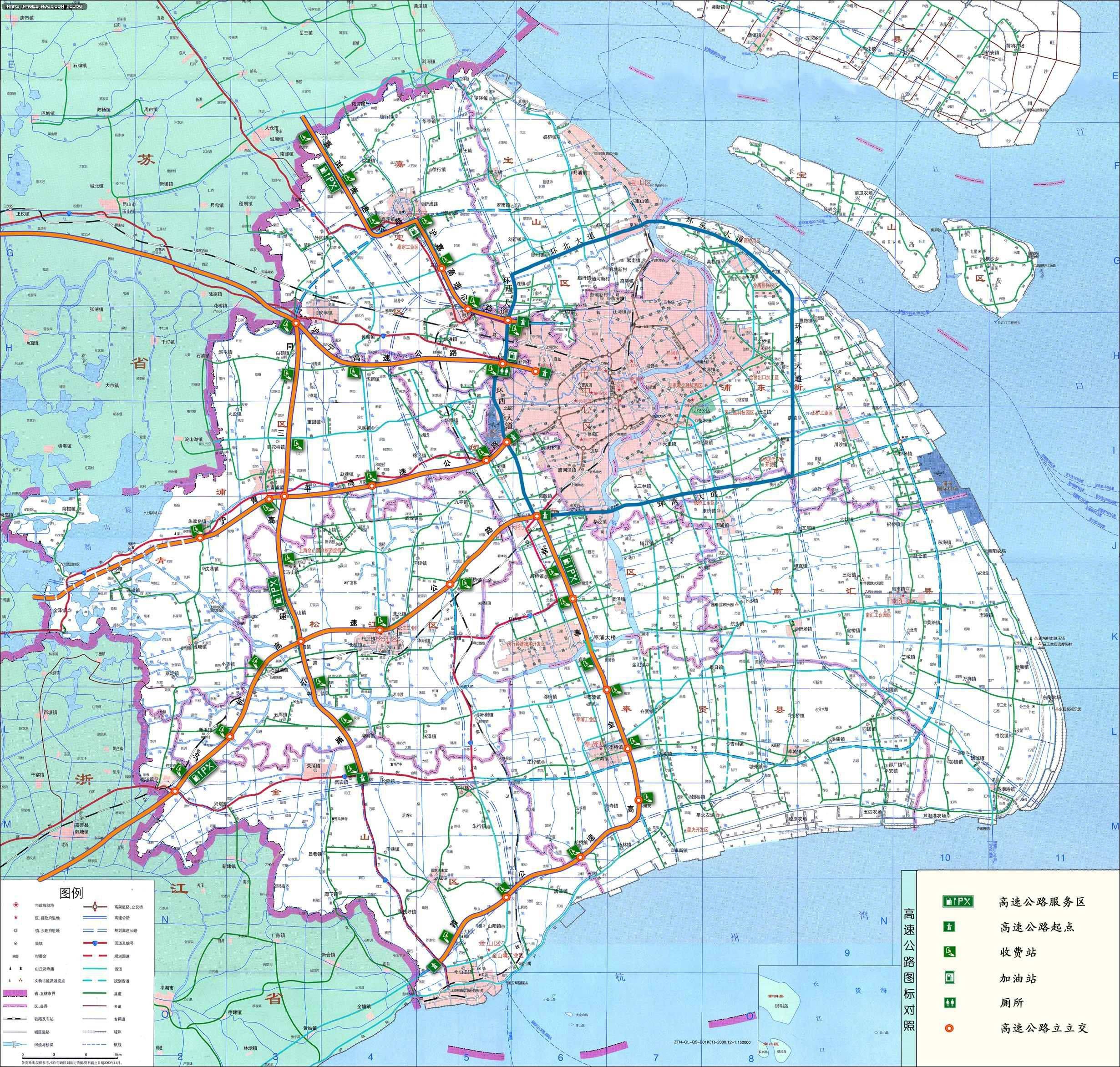 上海市区地图全图高清版_地图窝