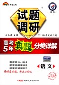 语文试题调研(2013高考成功计划高考5年真题分类详解特辑课标通用)