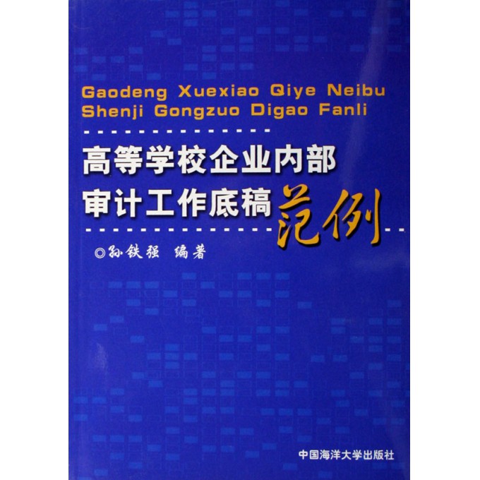 高等学校企业内部审计工作底稿范例