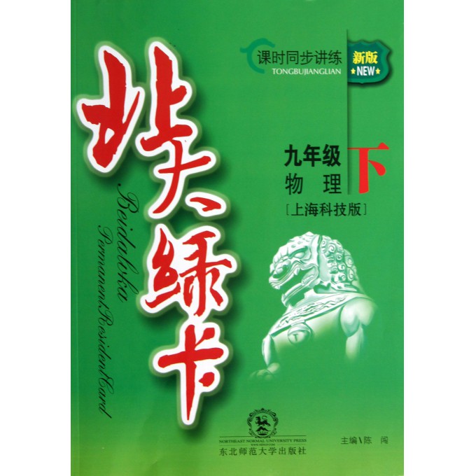 九年级物理(下上海科技版新版课时同步讲练)/北大绿卡