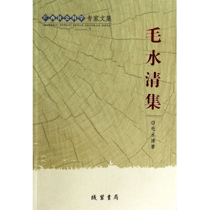 毛水清集/广西社会科学专家文集