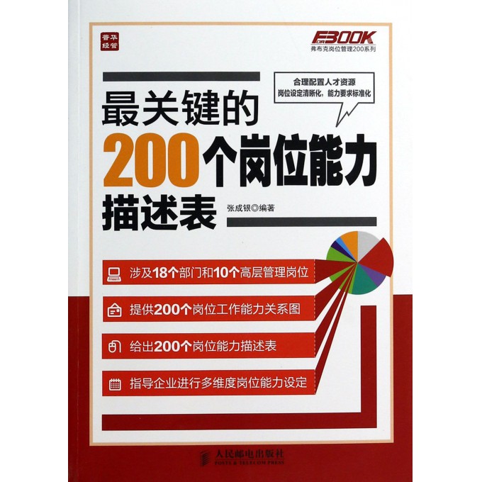 关键的200个岗位能力描述表 弗布克岗位管理200系列